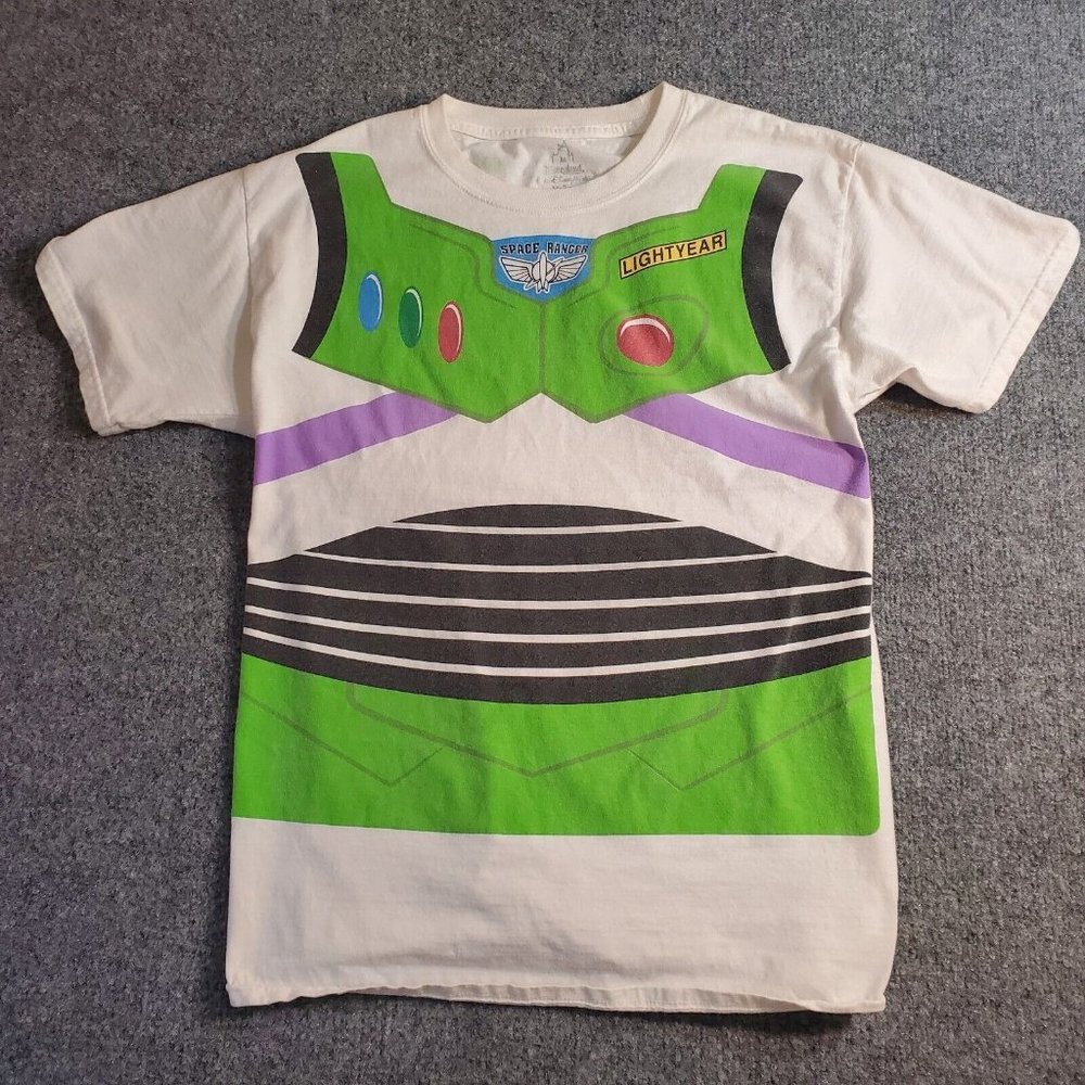 Disneyland White Buz Light Year Space Ranger Crewneck Cotton Tshirt Adult Size M